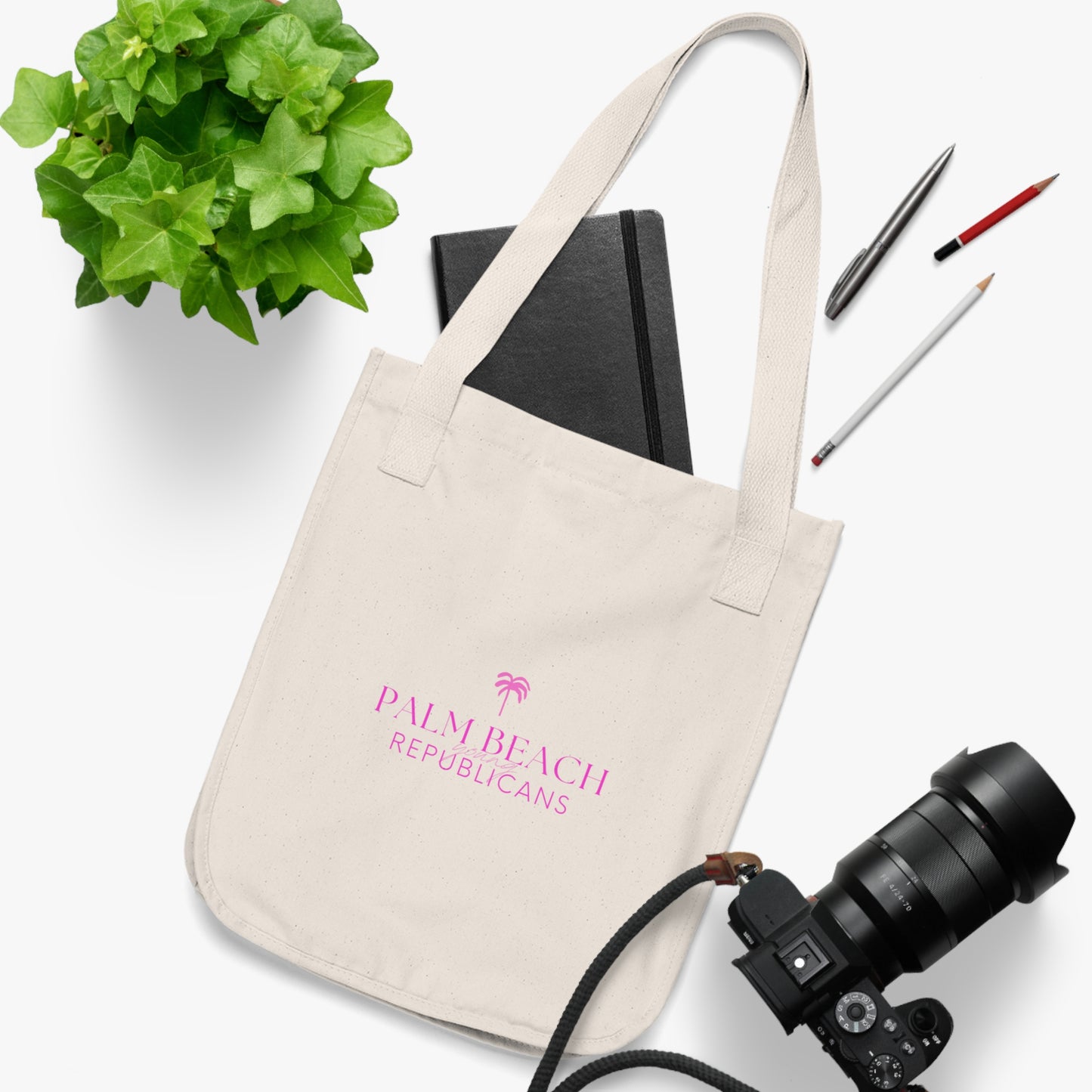 Palm Beach Republicans Organic Canvas Tote Bag - Eco-Friendly Shopping & Daily Use