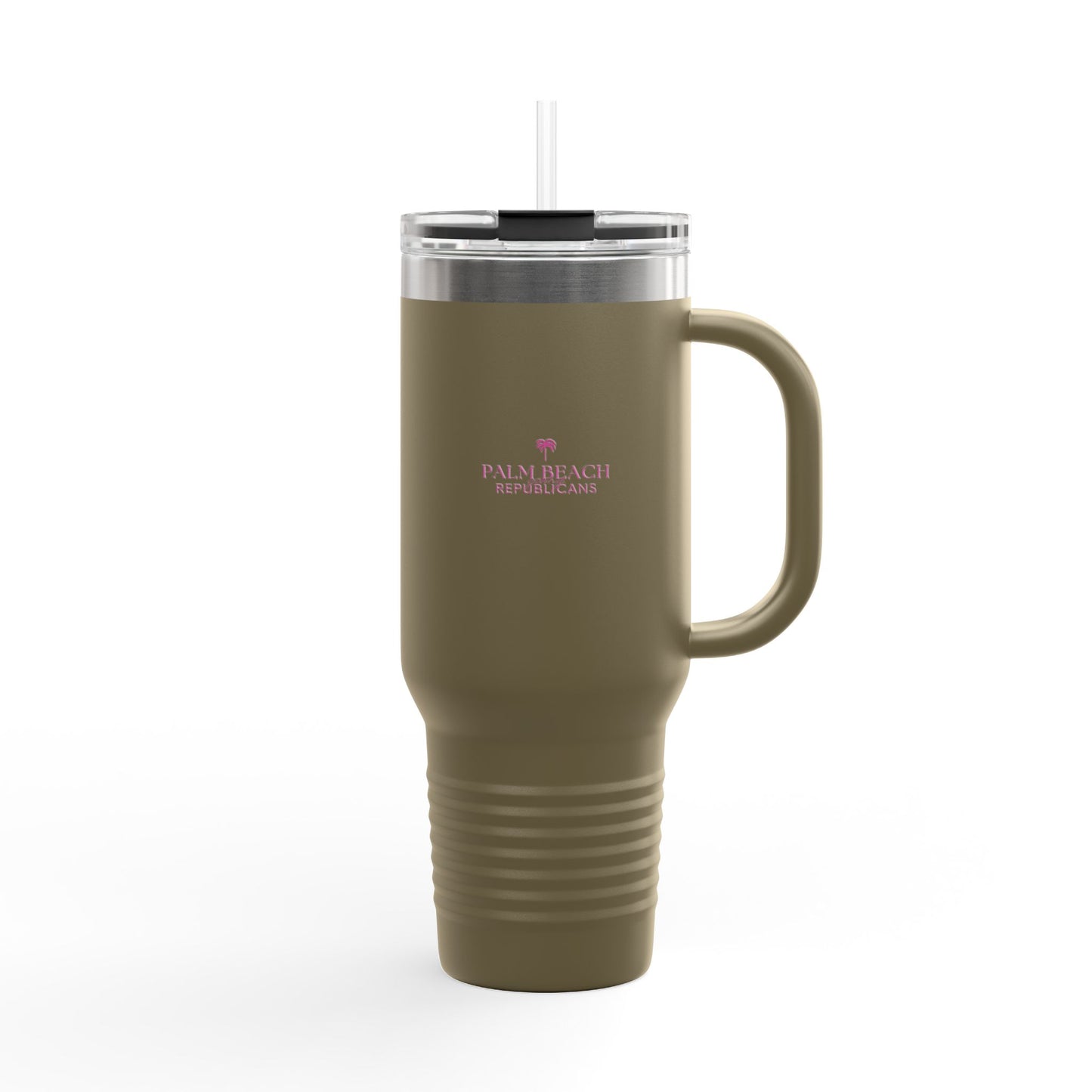 Insulated Travel Mug - 40oz with Palm Beach Republicans Design | Perfect for Daily Commutes, Beach Days, and Gifts