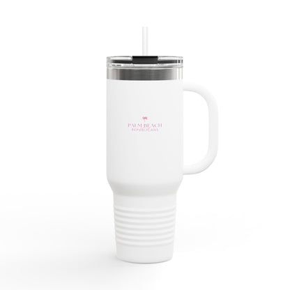 Insulated Travel Mug - 40oz with Palm Beach Republicans Design | Perfect for Daily Commutes, Beach Days, and Gifts