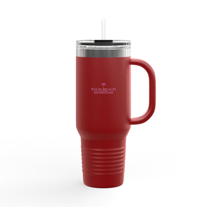 Insulated Travel Mug - 40oz with Palm Beach Republicans Design | Perfect for Daily Commutes, Beach Days, and Gifts