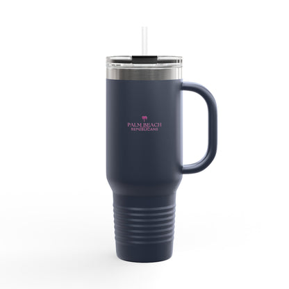 Insulated Travel Mug - 40oz with Palm Beach Republicans Design | Perfect for Daily Commutes, Beach Days, and Gifts